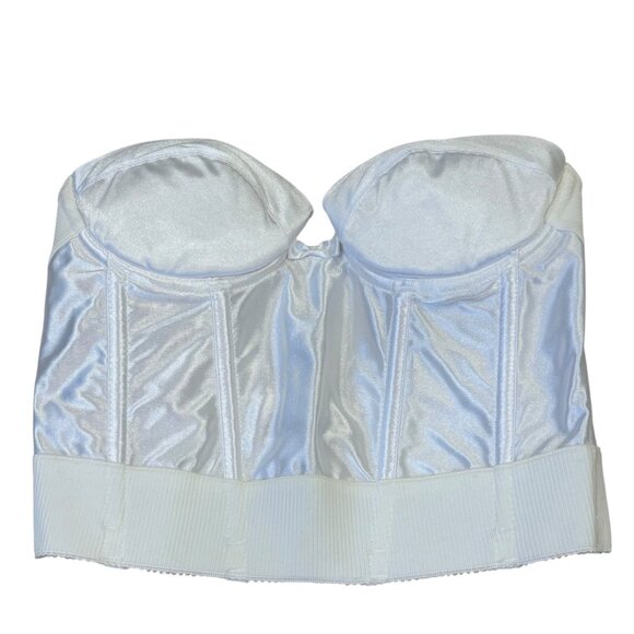 Wonderbra 7554 White Strapless Bustier Size 36A Smooth Satin Finish - Picture 1 of 3